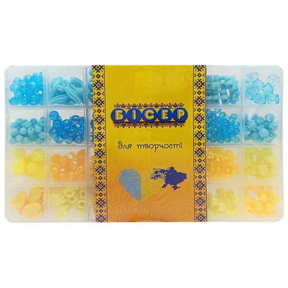 Набор бисера для изготовления креативных аксессуаров PL-15/01/03 бусины, бисер, подвески