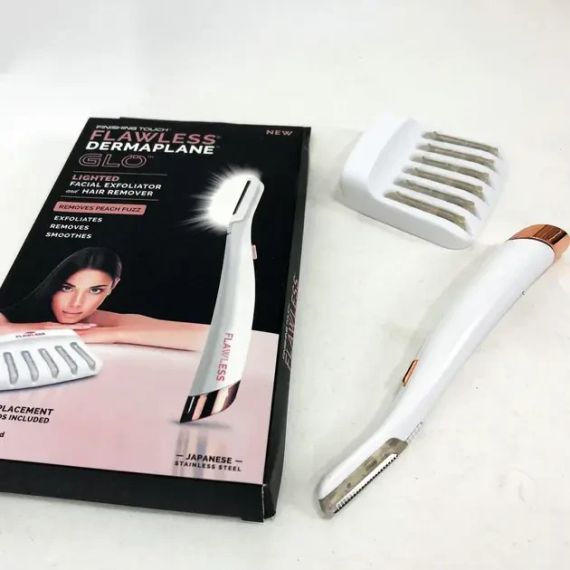Триммер-эпилятор женский Flawless Dermaplane Glo, эпилятор для интимных зон | Зображення 8