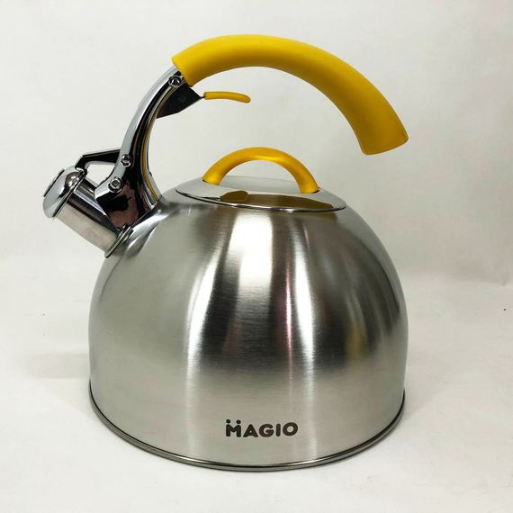 Чайник Magio MG-1191 со свистком, красивый чайник для газовой плиты, чайник на плиту, PO-364 чайник газовый | Зображення 2