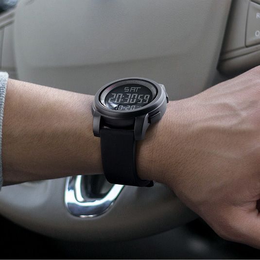 Чоловічий годинник Skmei 1257BK All Black | Зображення 3