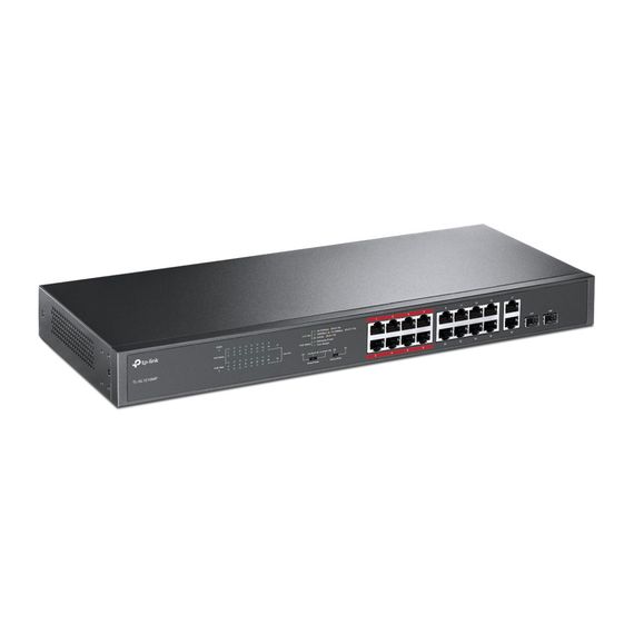 Коммутатор TP-LINK TL-SL1218MP 16x1FE/PoE+ 192W 2xGE 2xcomboGE/SFP 19&quot; 1U (TL-SL1218MP) | Зображення 2