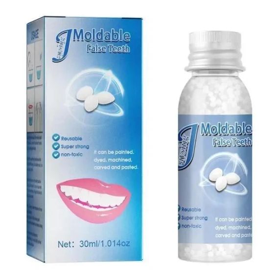 Клей для ремонту зубів полімерний пластик для тимчасового протезування 30 м | Зображення 5