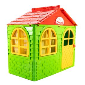 Детский игровой Домик со шторками 02550/13 пластиковый