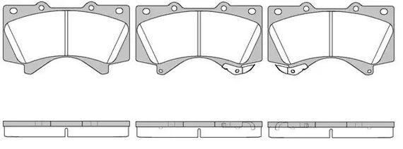 Колодки гальмівні toyota land cruiser 08-, WOKING (P1371302) | Зображення 6
