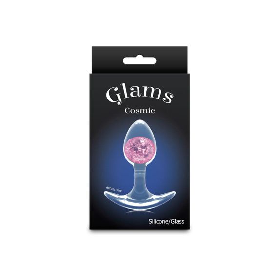 Анальна пробка NS Novelties Cosmic Glams — Small — Pink Sex Aura | Зображення 2