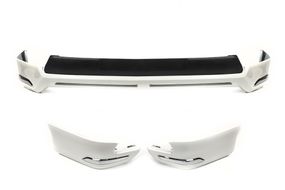 Накладки на передній і задній бампер Jaos (2014-2017) Білий колір для Toyota Land Cruiser Prado 150