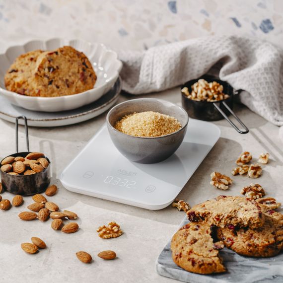 Ваги кухонні електронні Adler AD 3181 сірі до 10 кг зі скляною платформою | Зображення 7