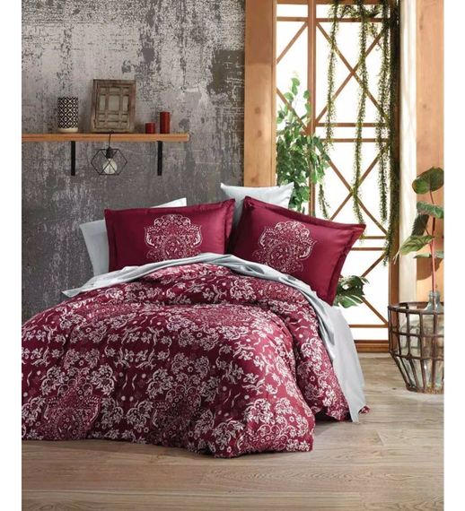 Постільна білизна Altinbasak Satin 200 х 220 см Benign Bordo
