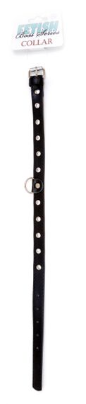 Нашийник зі штучної шкіри з кристалами Fetish Boss Series - Collar Silver Crystal, BS3300117 Sex Aura | Зображення 2