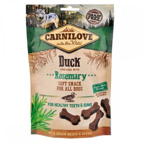 Лакомство для собак Carnilove Dog Soft Snack с уткой и розмарином 200 гр