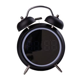 Часы настольные электронные с будильником и led-экраном Черный HP223B