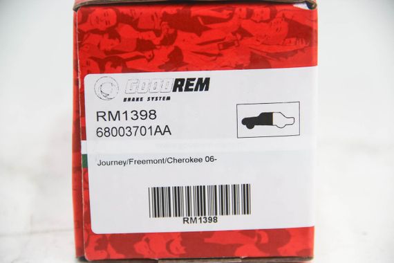 Колодки передні гальмівні Journey/Freemont/Cherokee 06-, GOODREM (RM1398) | Зображення 2
