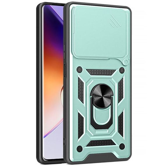 Чохол Ummi Camshield Serge Ring для Xiaomi Poco F7 Зелений | Зображення 1