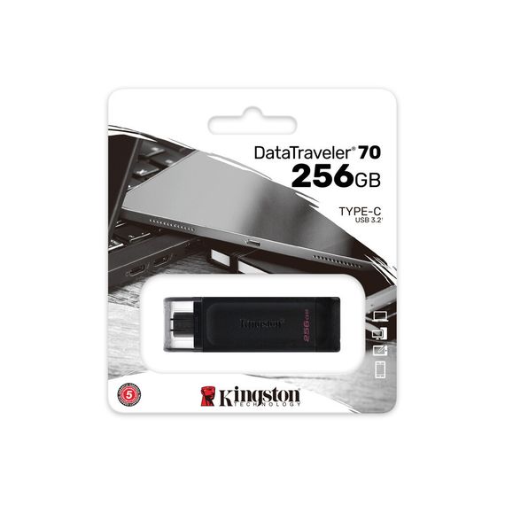 USB флеш накопичувач Kingston 256GB DataTraveller 70 USB 3.2 / Type-C (DT70/256GB) | Зображення 7