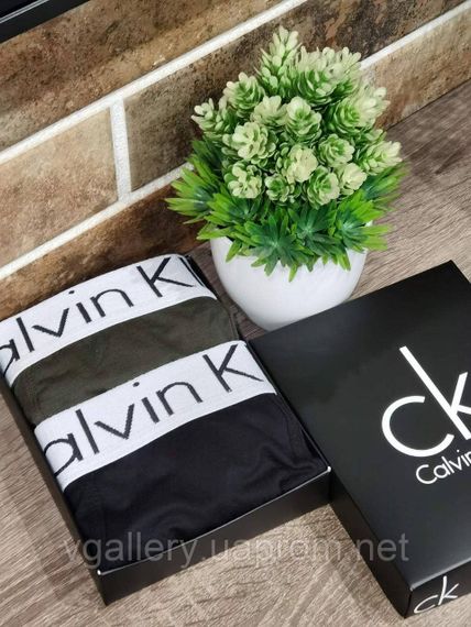 Подарочный набор мужского белья CK в коробке на 2шт  (7 цветов на выбор) | Зображення 2