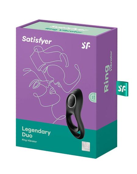 Ерекційне кільце з вібрацією Satisfyer Legendary Duo для члена та мошонки Sex Aura | Зображення 5