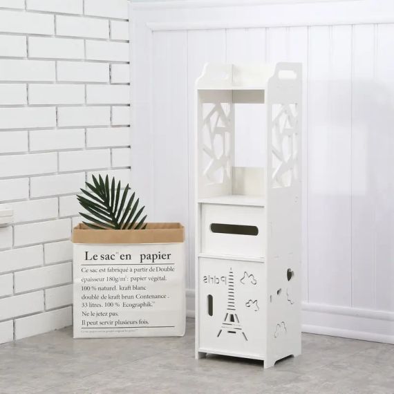 Полиця стелаж пластикова у ванні Етажерка стійка до вологи PK-02 (80cm*15cm*15cm) | Зображення 2
