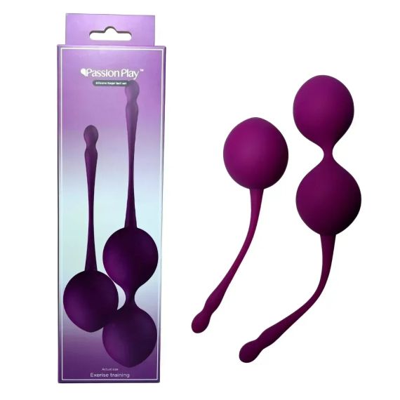 Набір вагінальних кульок Passion Play для вправ Кегеля, фіолетові, 2 шт. sexstyle | Зображення 3