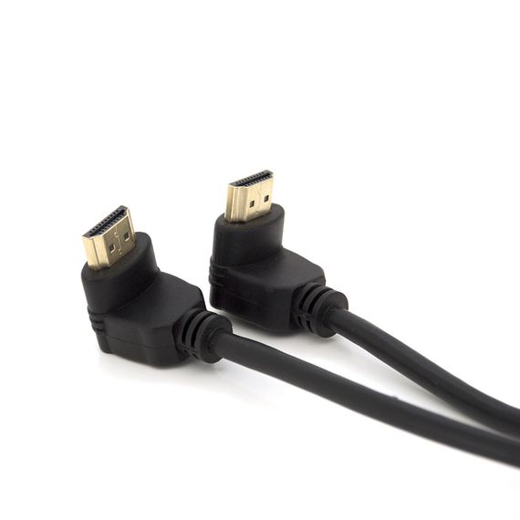 Кабель MerlionHDMI-HDMI 1.0m, v1.4, OD-7.5mm, круглый Black | Зображення 1