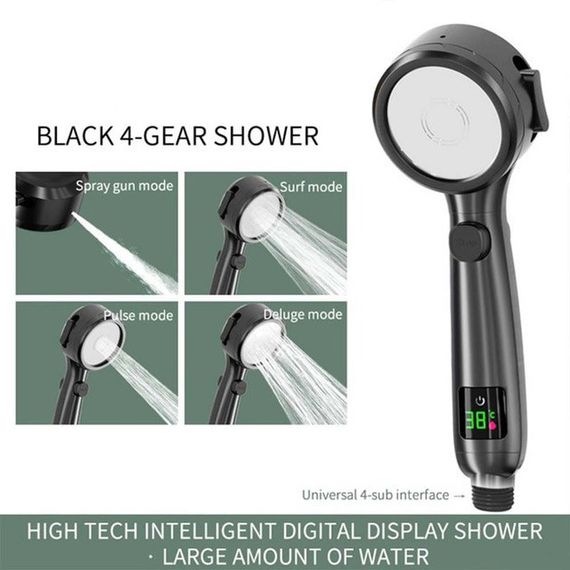 Душова лійка, Турбо лійка для душу з вентилятором, Насадка для душу з регульованими режимами ST-63 | Зображення 8