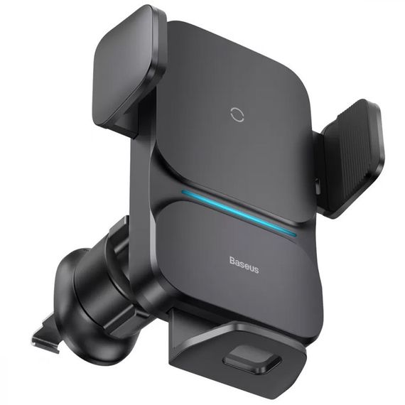 Автодержатель с БЗУ Baseus Wisdom Auto Alignment (QI 15W) (Air Outlet base) (CGZX000001)