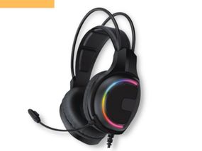 Игровые наушники с микрофоном и регулировкой высоты и LED RGB подсветкой XPRO HG16s Sniper черные (23713-01_1011)