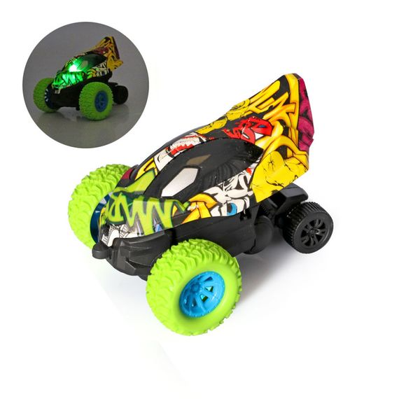 Дитяча трюкова машинка FL-20610C(Green) інерційна, 11 см, оберт на 360° | Зображення 1