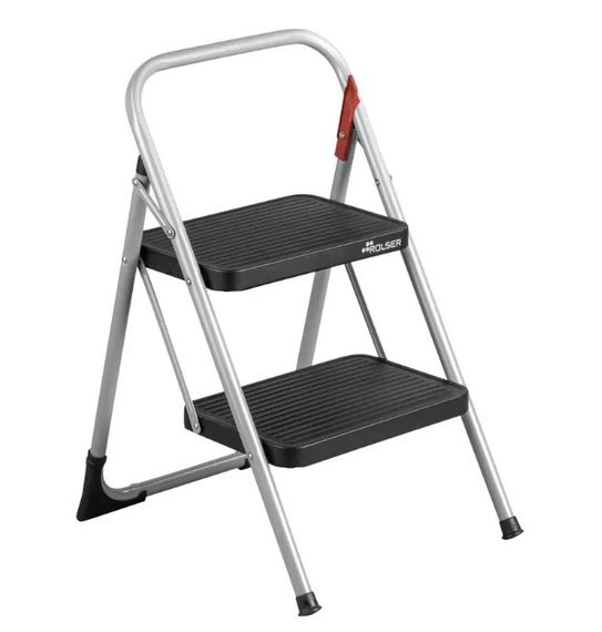 Драбина Rolser Taburete M/10 UNE 2 щаблі Antracita (MET003-1021)
