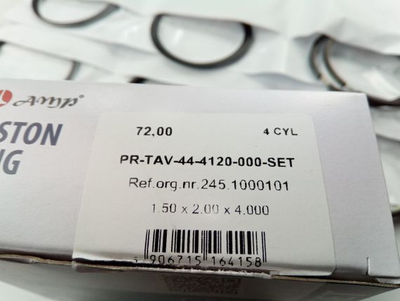 Кільця AMP 72,00 ТАВРІЯ (PR-TAV-44-4120-000) цільні/чугінні (245-1000101) | Зображення 2