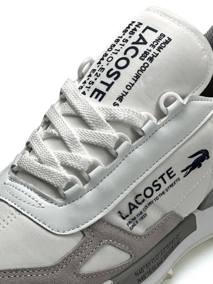 Чоловічі кросівки Lacoste Elite  Active White Grey (топ якість) A3929 42 26.5 | Зображення 6
