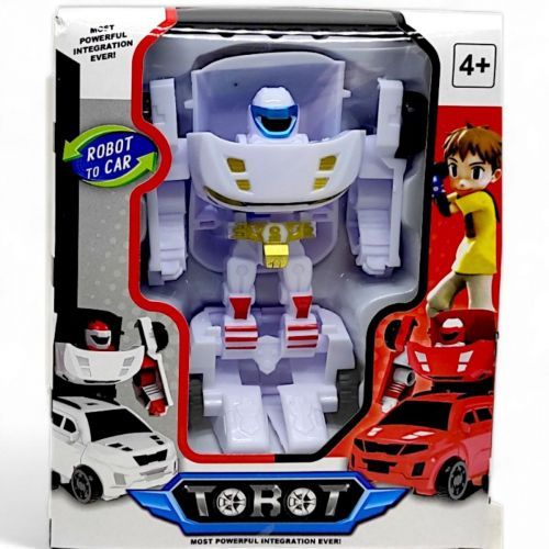 Уценка. Робот-трансформер "Тобот (Tobot)", 11 см, белый - ПОМ`ЯТА УПАКОВКА