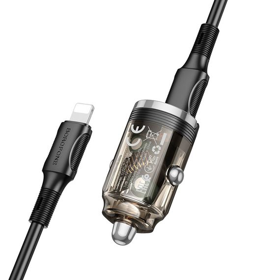 АЗП Borofone BZ29B Outstanding PD36W (2C) + Type-C to Lightning | Зображення 3