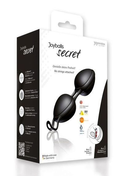 Вагінальні кульки JOYdivision Joyballs Secret, чорні Sex Aura | Зображення 3