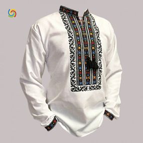 Рубашка Украинская вышиванка 33327039 цвет белый размер L/XL