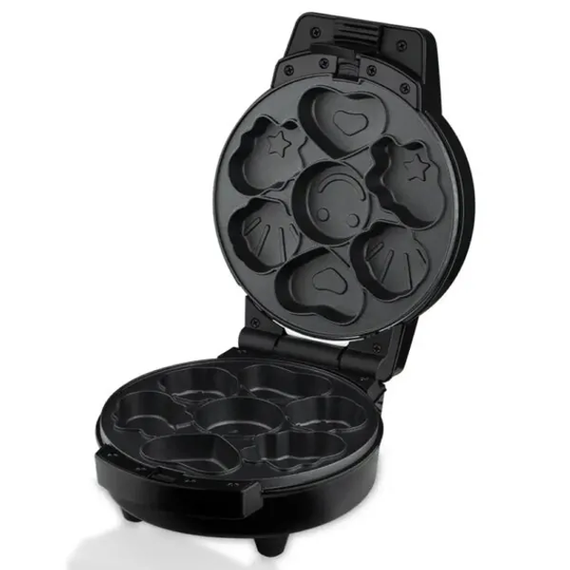 Мультипекарь Sokany SK-08105 5 в 1 600 Вт с антипригарными панелями: для вафель, коржей, пончиков, орешков, фигурного печенья | Зображення 1