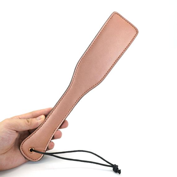 Паддл Liebe Seele Rose Gold Memory Paddle, обтягнутий натуральною шкірою, рожеве золото Sex Aura | Зображення 4
