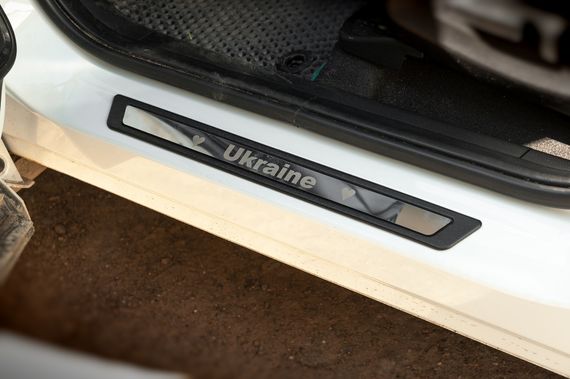 Накладки на пороги Honda eNP1 (Украина, 4 шт., нержавейка) для Honda eNP1 2022- гг | Зображення 1