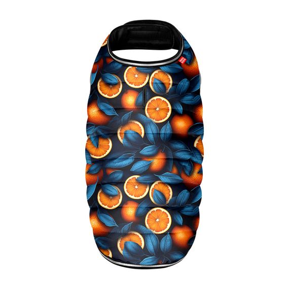 Курточка-накидка для собак WAUDOG Clothes, малюнок "Апельсини", L, А 41 см, B 58-70 см, С 42-52 см | Зображення 2