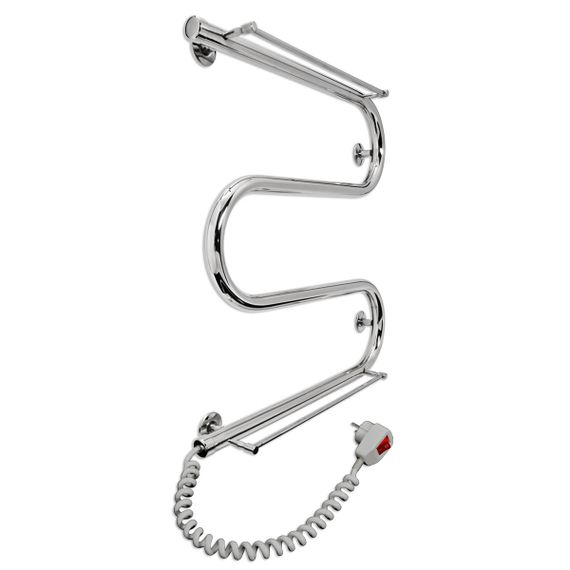 Электрическая полотенцесушилка Laris Змеевик 25 РС3 500 х 500 с 2-мя полками Е (подкл. слева) | Зображення 2