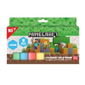 Мел цветной круглый Yes Minecraft 400561 9 цветов