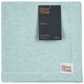 Серветка Ardesto Oliver, 40х40см, 100% бавовна, бірюза (ART06OT)