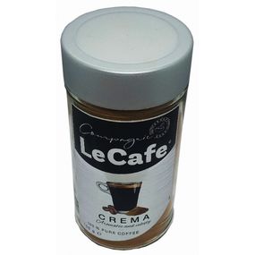 Кофе растворимый гранулированный LE Cafe Crema, 150г Польша, в стеклянной банке сублимированный
