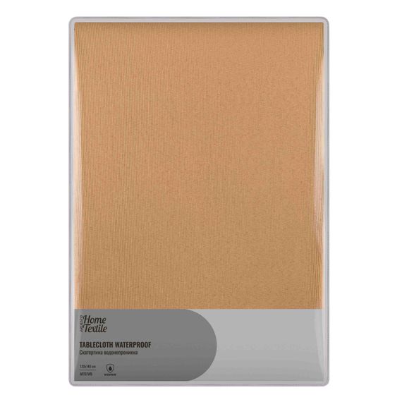 Скатертина ARDESTO Waterproof 120х140см, 100% поліестер, бежевий (ART07WB)