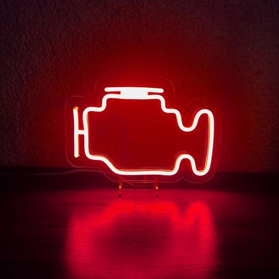 Неоновий світильник Check Engine 260х180 acr-n000065 | Зображення 2