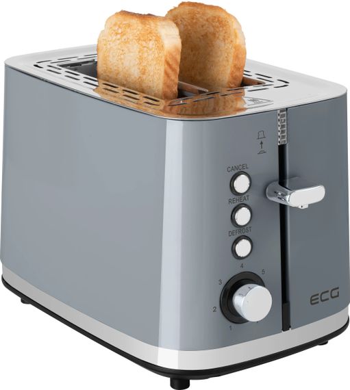 Тостер ECG ST 2766 Vintage Scuro 925 Вт сірий | Зображення 6