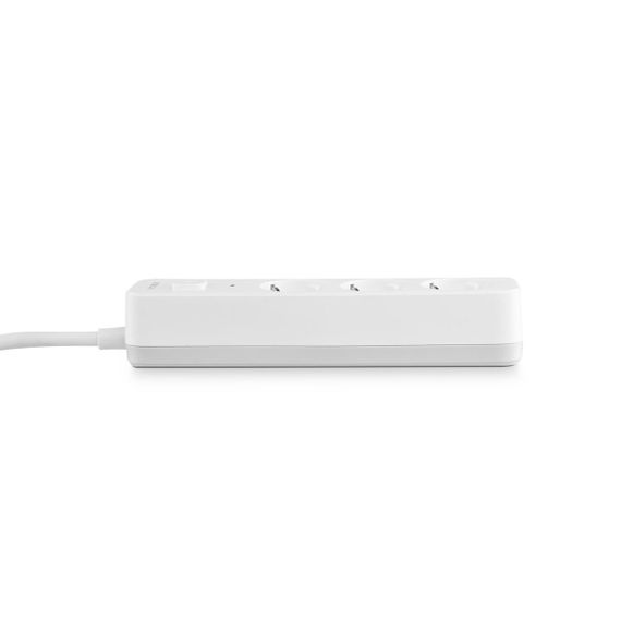 Мережевий подовжувач VIDEX ONCORD з/з 3п 3м (3x1.5мм) з кнопкою White | Зображення 4