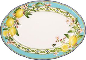 Набор фарфоровых сервировочных блюд Palermo Citrus: Platter, 30х21.5 см (4 шт.)