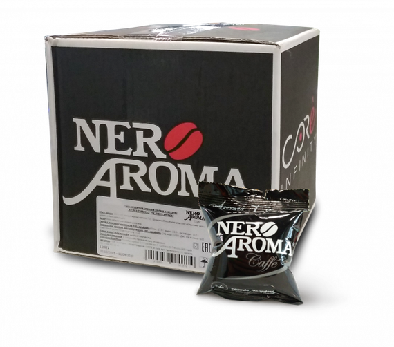 Кофе в капсулах Nero Aroma Espresso 50 шт Италия для Неро Арома Эспрессо Поинт в таблетках