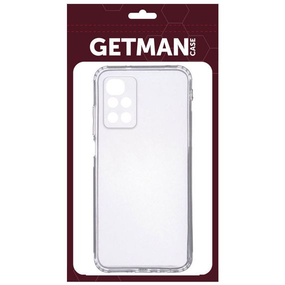 TPU чехол GETMAN Clear 1,0 mm для Xiaomi Poco M4 5G / Redmi 10 5G | Зображення 2