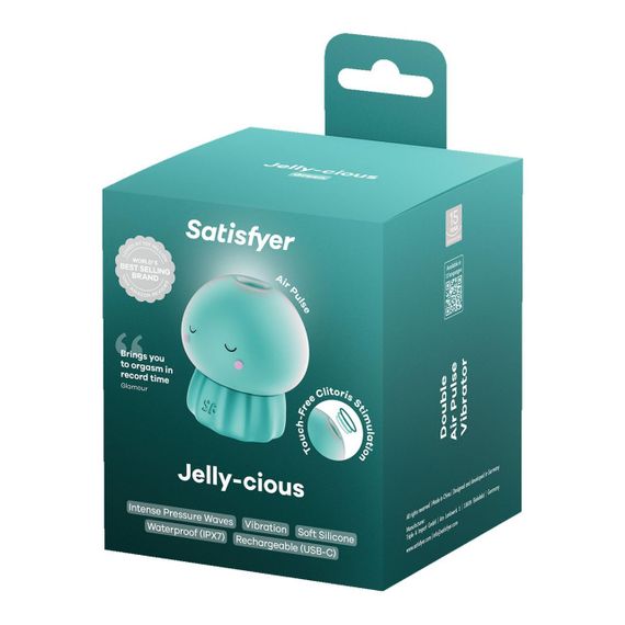 Вакуумний кліторальний стимулятор Satisfyer Jelly-cious Green Sex Aura | Зображення 4